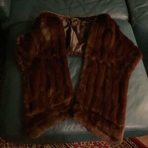 LAST CALL! Beautiful Vintage Mink Fur Stole Wrap